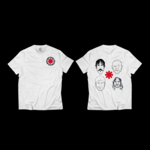 Remera Blanca Red Hot Chili Peppers V1